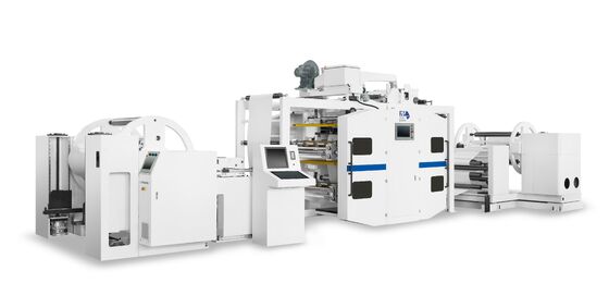quality  Energy Cascading Flexographic Printing Machine 300m/min Small Footprint Flexo Printing Press factory