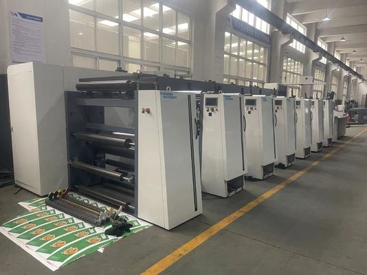 Sleeve Type Flexo Printing Machine with Servo Drive System for High Speed Printing