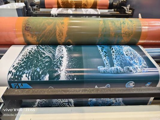 Maszyna do druku flexo z rękawem do jednoetapowego druku, suszenia i odwinęcia