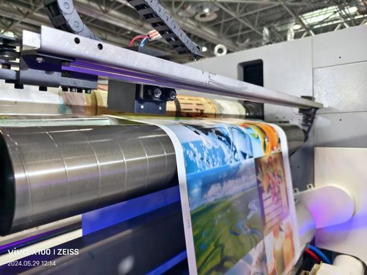 Sleeve Type Flexographic Printing Machine For Aluminium Foil Paper And Double PE Printing