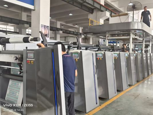 High Efficiency Cloth Label Paper Film Bag Type Non Woven Flexographic Printing Machine