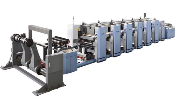 Petal 4 Colour Flexo Printing Machine PLC Control Stable High Efficient