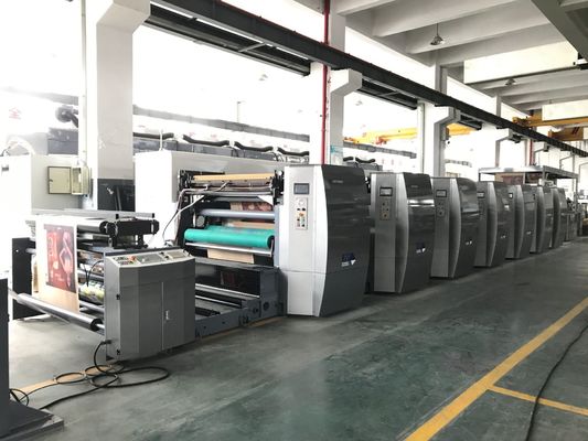 Unit Type Flexo Printing Machine 6 Colour Eco - Friendly Multifunctional