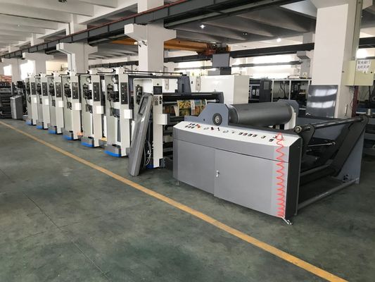 PE Coated Flexo Paper Printing Machine 100mm Web Roller Diameter And UV Dryer