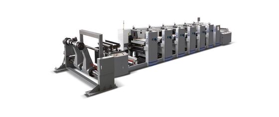 Single Faced Flexo Printing Machine 6 Colours High Productivity Intelligent