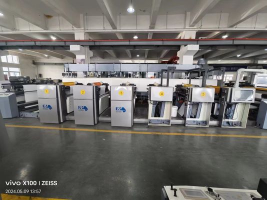 Customized Request High Speed 6 Color Flexo Printing Machine For 60-350GSM Paper Roll