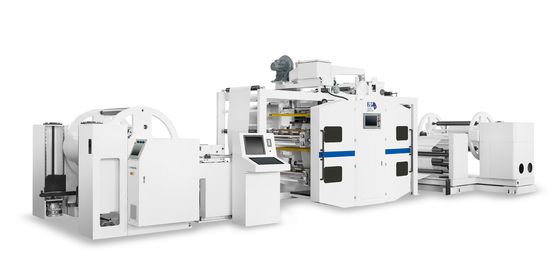 Energy Cascading Flexographic Printing Machine 300m/min Small Footprint Flexo Printing Press