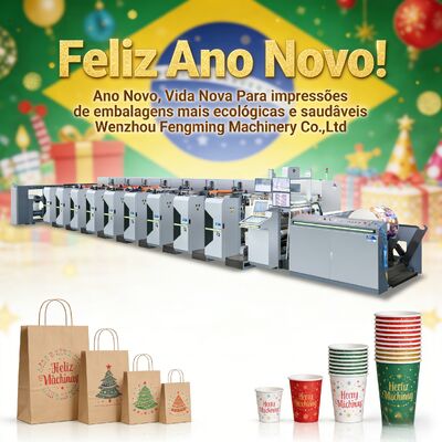 FM-TS Sleeve Type 4 Color Paper Cup Paper Bag Flexo Printing Machine