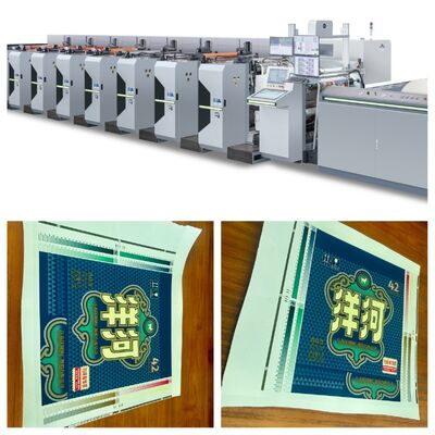 High Efficiency Sleeve Type Servo Motor Flexographic Printing Machine for Film Printing